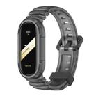 For Xiaomi Mi Band 8 MIJOBS GS Unibody Clear Color Sports Watch Band(Black) - 1