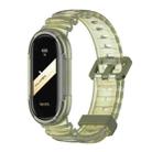 For Xiaomi Mi Band 8 MIJOBS GS Unibody Clear Color Sports Watch Band(Army Green) - 1