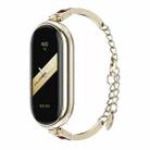 For Xiaomi Mi Band 8 Mijobs Ruyi Beauty Bracelet Watch Band(Light Gold Red) - 1