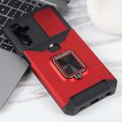 For Samsung Galaxy A25 Camera Shield Card Slot PC+TPU Phone Case(Red) - 2