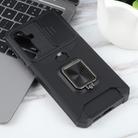 For Samsung Galaxy A55 Camera Shield Card Slot PC+TPU Phone Case(Black) - 2