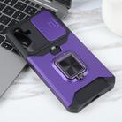 For Samsung Galaxy A55 Camera Shield Card Slot PC+TPU Phone Case(Purple) - 2