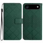 For iPhone 17 Air Rhombic Grid Texture Leather Phone Case(Green) - 1
