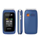UNIWA V202T 4G Flip Style Phone, 2.4 inch Unisoc T107 Cat.1, SOS, FM, Dual SIM Cards, 21 Keys(Blue) - 1