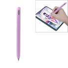 For Huawei M-pencil Stylus Touch Pen Integrated Non-slip Silicone Protective Cover(Light Purple) - 1