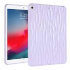 For iPad 10.5 Air 3 2019 Jelly Color Water Ripple TPU Tablet Case(Purple) - 1