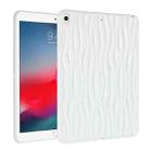 For iPad 10.5 Air 3 2019 Jelly Color Water Ripple TPU Tablet Case(White) - 1