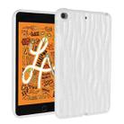 For iPad mini 5 / 4 / 3 / 2 / 1 Jelly Color Water Ripple TPU Tablet Case(White) - 1