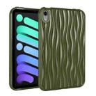For iPad mini 6 Jelly Color Water Ripple TPU Tablet Case(Dark Green) - 1