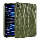 For iPad Pro 11.0 2022 / 2021 / 2020 Jelly Color Water Ripple TPU Tablet Case(Dark Green) - 1