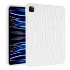 For iPad Pro 11.0 2022 / 2021 / 2020 Jelly Color Water Ripple TPU Tablet Case(White) - 1