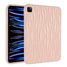 For iPad Pro 12.9 2022 / 2021 / 2020 Jelly Color Water Ripple TPU Tablet Case(Pink) - 1