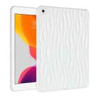 For iPad 10.2 2021 / 2020 / 2019 Jelly Color Water Ripple TPU Tablet Case(White) - 1