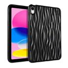 For iPad 10th Gen 10.9 2022 Jelly Color Water Ripple TPU Tablet Case(Black) - 1