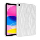 For iPad 10th Gen 10.9 2022 Jelly Color Water Ripple TPU Tablet Case(White) - 1