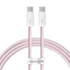 Baseus Dynamic 3 Series Fast Charging Data Cable Type-C to Type-C 100W, Length:1m(Pink) - 1