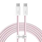 Baseus Dynamic 3 Series Fast Charging Data Cable Type-C to Type-C 100W, Length:2m(Pink) - 1