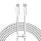 Baseus Dynamic 3 Series Fast Charging Data Cable Type-C to Type-C 100W, Length:2m(White) - 1