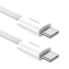 Baseus Superior Series 2 Fast Charging Data Cable Type-C to Type-C 30W, Length:1m(White) - 1