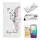 For OPPO Find X5 Lite Oil Embossed 3D Drawing Leather Phone Case(Feather) - 1