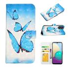 For OPPO A38 Oil Embossed 3D Drawing Leather Phone Case(3 Butterflies) - 1