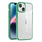 For iPhone 14 Plus Ice Color Clear Acrylic Hybrid TPU Phone Case(Green) - 1