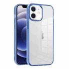 For iPhone 12 Ice Color Clear Acrylic Hybrid TPU Phone Case(Sierra Blue) - 1