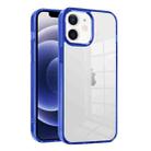 For iPhone 12 Ice Color Clear Acrylic Hybrid TPU Phone Case(Transparent Blue) - 1