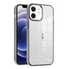 For iPhone 12 Ice Color Clear Acrylic Hybrid TPU Phone Case(Grey) - 1