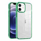 For iPhone 12 Ice Color Clear Acrylic Hybrid TPU Phone Case(Green) - 1