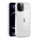 For iPhone 12 Pro Max Ice Color Clear Acrylic Hybrid TPU Phone Case(Transparent) - 1
