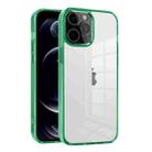 For iPhone 12 Pro Max Ice Color Clear Acrylic Hybrid TPU Phone Case(Green) - 1