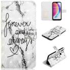 For Huawei P20 lite Oil Embossed 3D Drawing Leather Phone Case(Words Marble) - 1