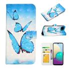 For Honor 10 Oil Embossed 3D Drawing Leather Phone Case(3 Butterflies) - 1