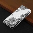 For Honor 200 Oil Embossed 3D Drawing Leather Phone Case(Lace Flower) - 2