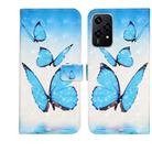 For Honor 200 Lite Global Oil Embossed 3D Drawing Leather Phone Case(3 Butterflies) - 1