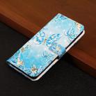 For Honor 200 Pro Oil Embossed 3D Drawing Leather Phone Case(Blue Butterflies) - 2