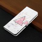 For Honor 200 Pro Oil Embossed 3D Drawing Leather Phone Case(Triangular Marble) - 2