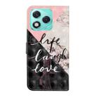 For Honor 400 Lite Global Oil Embossed 3D Drawing Leather Phone Case(Stitching Marble) - 3