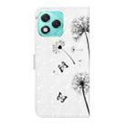 For Honor 400 Lite Global Oil Embossed 3D Drawing Leather Phone Case(Couple Dandelion) - 3