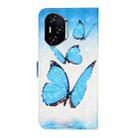 For Honor 400 Pro Global 160.8mm Oil Embossed 3D Drawing Leather Phone Case(3 Butterflies) - 3