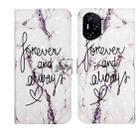 For Honor 400 Pro Global 160.8mm Oil Embossed 3D Drawing Leather Phone Case(Words Marble) - 1