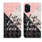 For Honor 400 Global 156.5mm Oil Embossed 3D Drawing Leather Phone Case(Stitching Marble) - 1