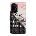 For Honor 400 Global 156.5mm Oil Embossed 3D Drawing Leather Phone Case(Stitching Marble) - 3