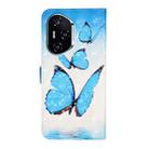 For Honor 400 Global 156.5mm Oil Embossed 3D Drawing Leather Phone Case(3 Butterflies) - 3