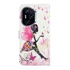 For Honor 400 Global 156.5mm Oil Embossed 3D Drawing Leather Phone Case(Flower Fairy) - 3