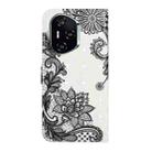 For Honor 400 Global 156.5mm Oil Embossed 3D Drawing Leather Phone Case(Lace Flower) - 3