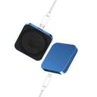 For iPhone / AirPods / iWatch Series 3 in 1 Portable Wireless Charger(Blue) - 1