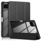 For Xiaomi Pad 6 / 6 Pro Acrylic 3-Fold Solid Color Smart Leather Tablet Case(Black) - 1