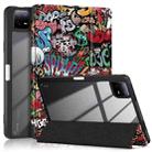 For Xiaomi Pad 6 / 6 Pro Acrylic 3-Fold Painted Smart Leather Tablet Case(Graffiti) - 1